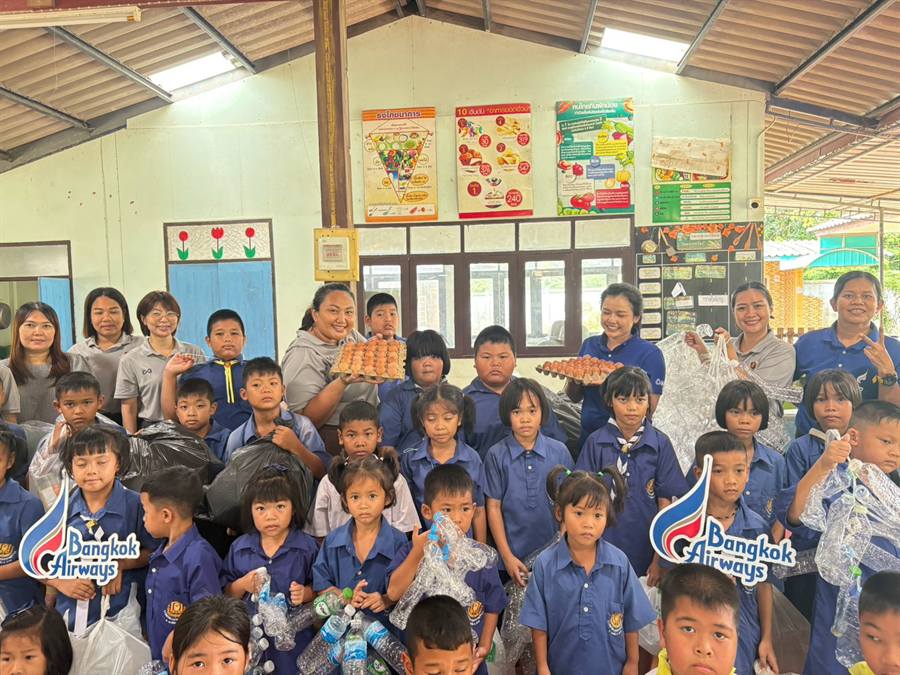 การคัดแยกขวดพลาสติกในกิจกรรม