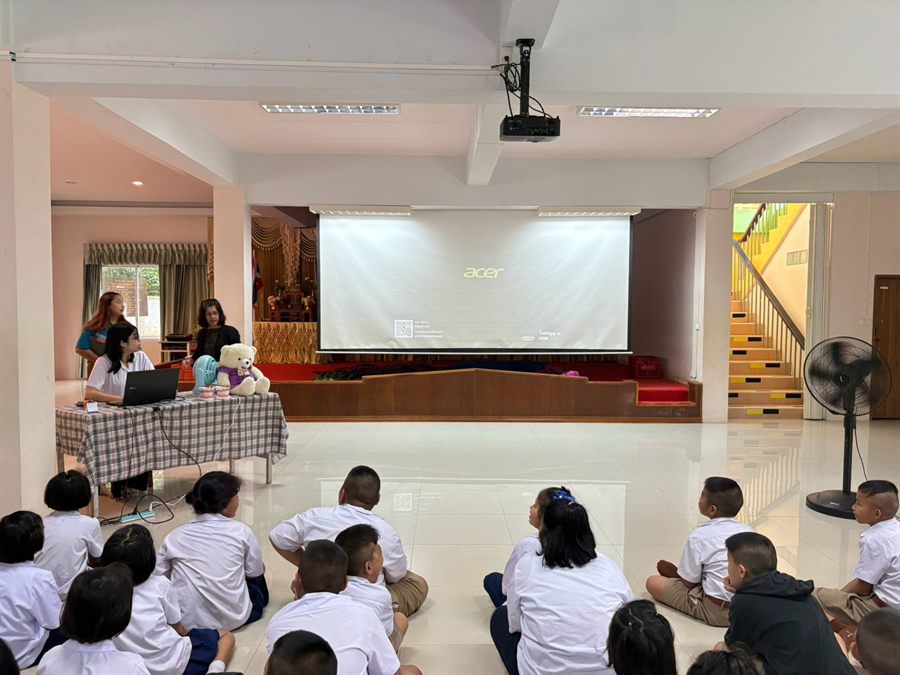 บรรยากาศการอบรมโครงการฟันสวยยิ้มใส